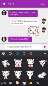 GO Keyboard Kitty Sticker