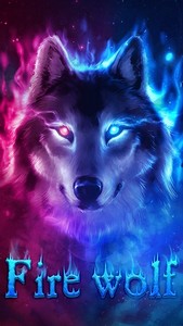 Fire Wolf Theme: Ice fire wallpaper HD