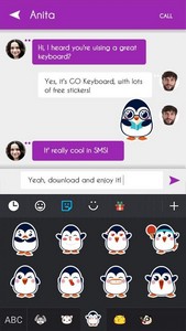 GO Keyboard Pingu Sticker