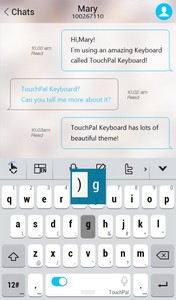 TouchPal Simple Style Theme For OS 11