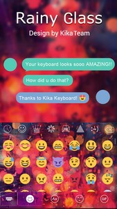 Rainy Glass Keyboard Theme