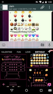 Birthday Art -Emoji Keyboard?