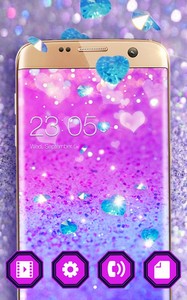 Purple Glitter Theme: Shining Sparkle wallpaper HD