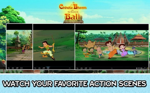 Chhota Bheem Bali Movie Clips Android एप्लिकेश APK  () Green Gold Animation द्वारा प्रकाशित -  PHONEKY पर डाउनलोड करें
