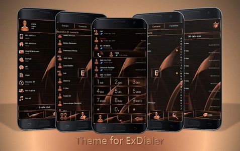 Dialer MetalGate Orange theme