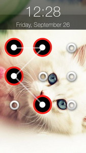 Kitty Cat Pattern Lock Screen