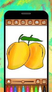 buah buahan mewarnai buku & buku gambar Permaina Android