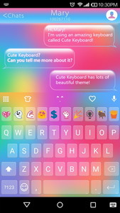 Rainbow Love - Emoji Keyboard with Call Screening