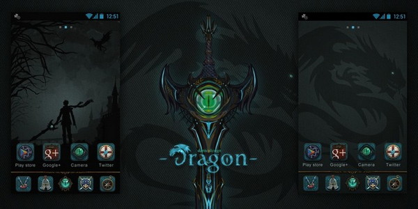 Dragon GO Launcher Theme