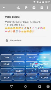 Water Emoji Keyboard Theme