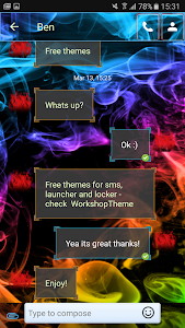 Color Smoke Theme GO SMS Pro
