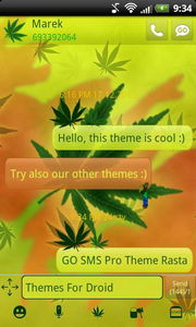 GO SMS Pro Theme RastaApp