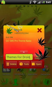 GO SMS Pro Theme RastaApp