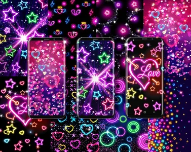 Neon multi color wallpapers