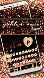 Gold Rose Pearl Luxury Keyboar