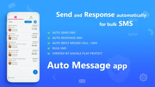 AUTO MESSAGE send response sms