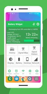 Battery Widget % Level Plus