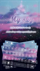 Colorful Sky Keyboard