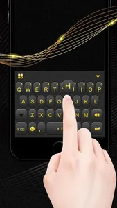 Luxury Golden Black Keyboard T
