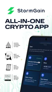 StormGain: Bitcoin Wallet App