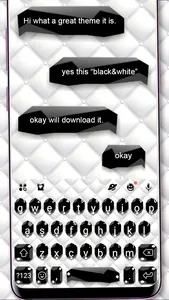Black White Business Keyboard 