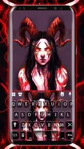 Evil Demon Girl Keyboard Theme