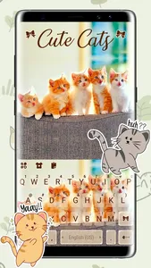 Cute Kittens Keyboard Backgrou