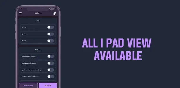 GFXTOOY IPAD VIEW & 90 FPS
