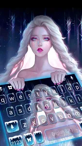 Ice Princess Keyboard Backgrou