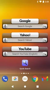 Quick Search Widget (with ads)