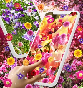 Flower garden live wallpaper