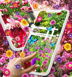 Flower garden live wallpaper
