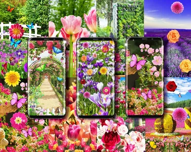 Flower garden live wallpaper