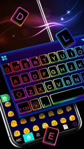 Led Neon Color Keyboard Theme