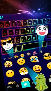 Led Neon Color Keyboard Theme