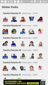 Stickers de la Familia Peluche Para WhatsApp