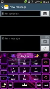 Purple Flame GO Keyboard theme