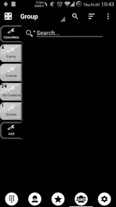 Dialer Theme Black White drupe