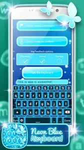 Neon Blue Keyboard Changer