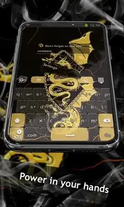 GO Keyboard Golden Dragon Theme