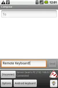 Remote Keyboard Input Method