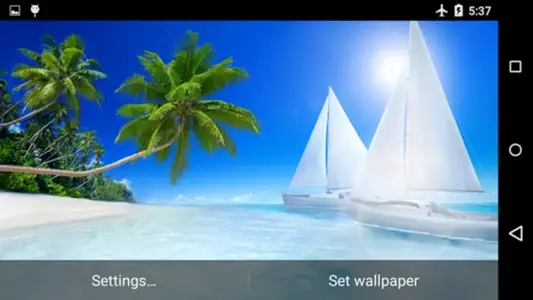 Tropical Beach Live Wallpaper