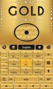 Gold Luxury Go Keyboard Theme