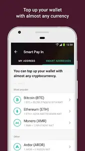 NXT Wallet - buy & swap crypto