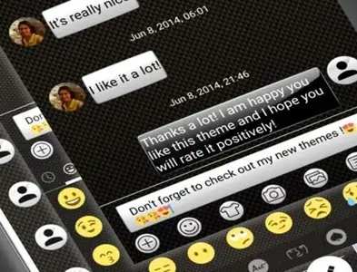 SMS Messages Gloss White Black