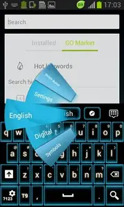 Blue Neon GO Keyboard