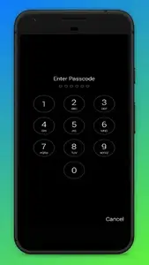 Iphone Lock Screen with 6 Digi
