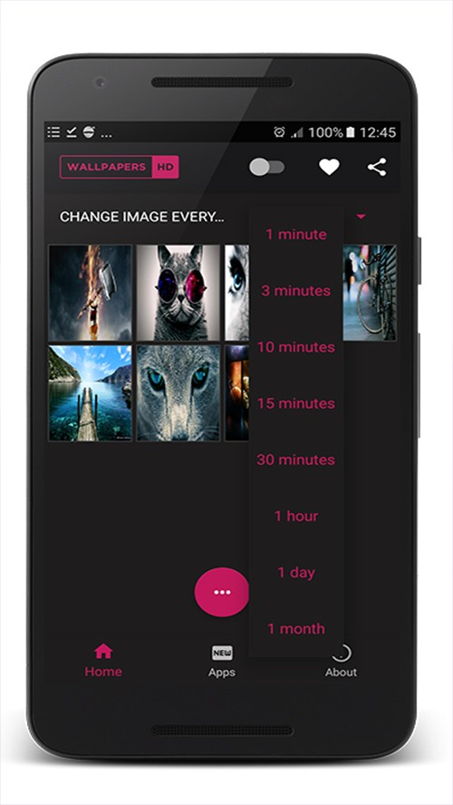 Wallpapers Slideshow Android App APK by Bubbles