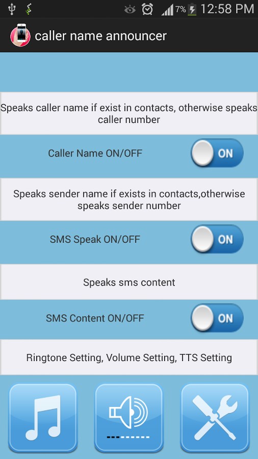 caller name announcer