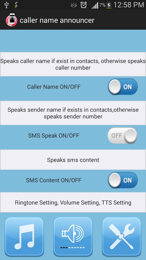 caller name announcer